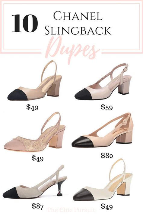 chanel nude black shoes dupe|[2024] Chanel Slingback Dupe: 10+ Highly.